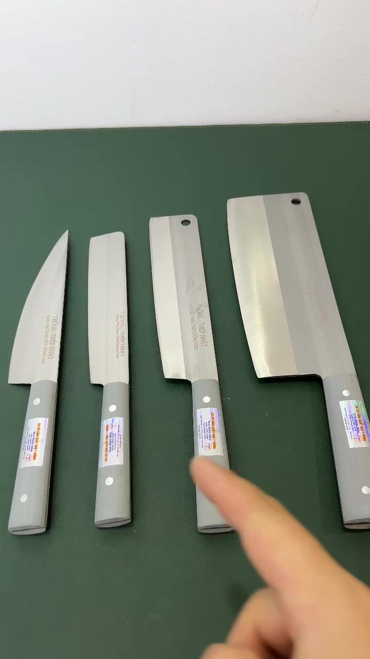  bộ 4 dao cán nhựa dao 7 Hồng – Thép Nhật, sản xuất tại làng nghề Đa Sỹ CÓ TEAM ĐẢM BẢO - HÀNG CHÍNH - Ảnh 6