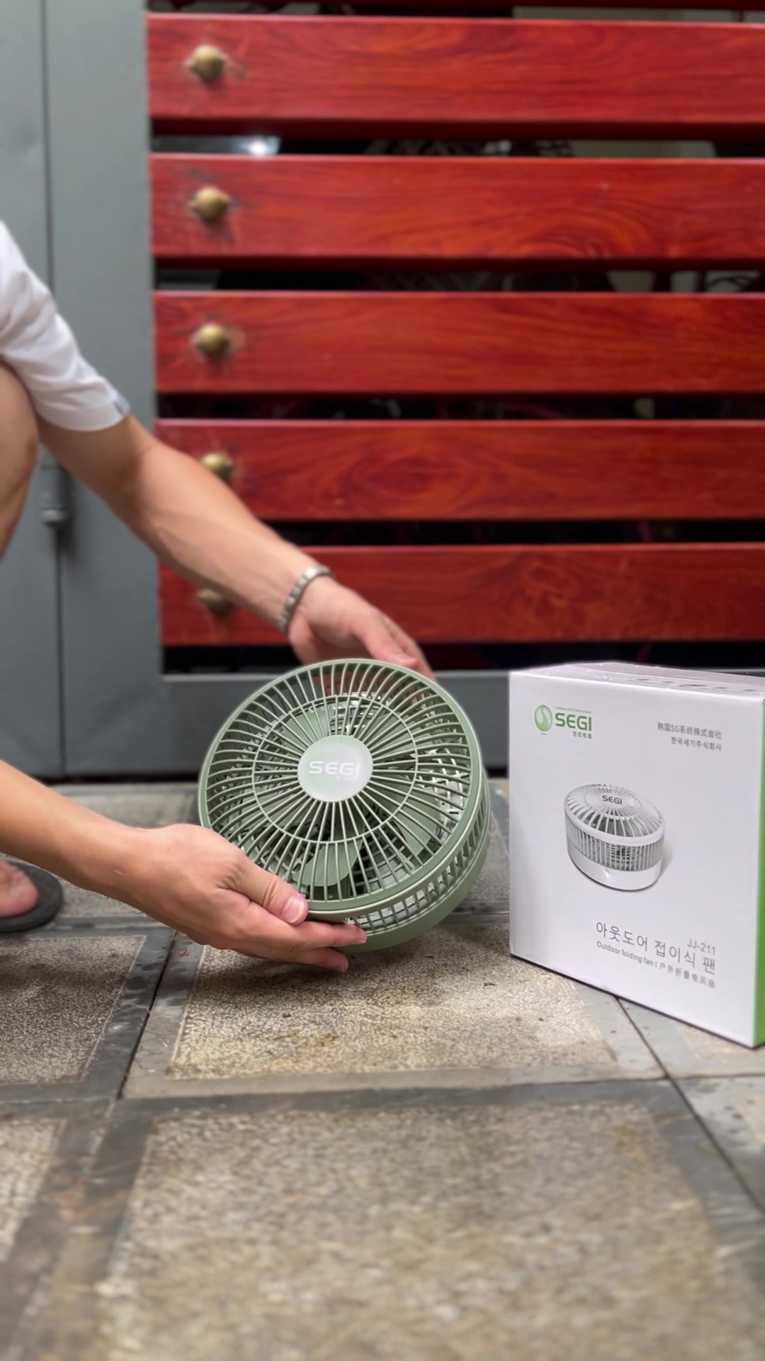 Quạt tích điện Korea SEGI - Điều chỉnh chiều cao linh hoạt - Ảnh 5